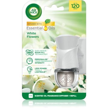 Ел. ароматизатор Air Wick + пълнител 19мл White Flower