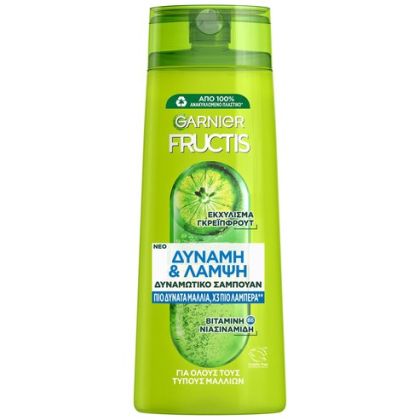 Шампоан за укрепване и блясък Garnier Fructis 400мл Strength & Shine 