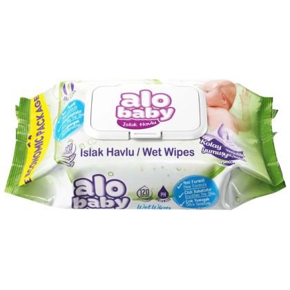 Мокри кърпи 120бр Alo Baby 
