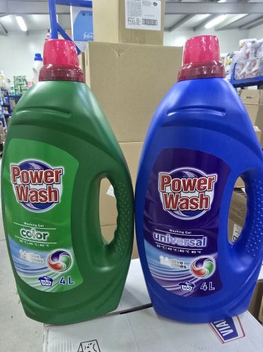 Течна прах Power Wash 100пр за цветни дрехи 4л