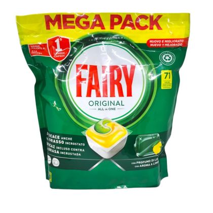 Таблетки за съдомиална Fairy Original 71бр Лимон