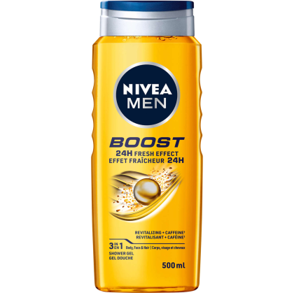 Душ гел Nivea Men 500мл Boost