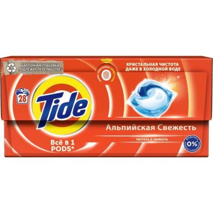 Капсули за пране Tide 28бр за бяло