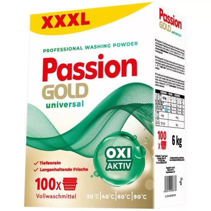 Прах за пране Passion Gold 100пр 6кг универсален