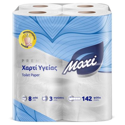 Тоалетна хартия Maxi 8бр 3пл 80гр