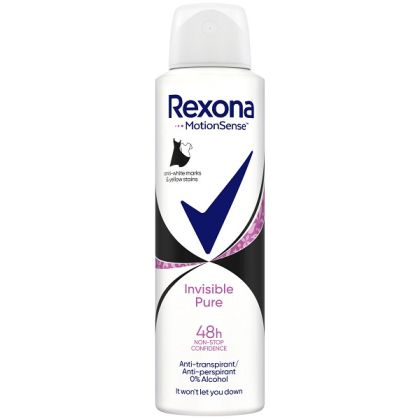 Дезодорант Rexona 150мл Invisible Pure