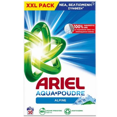 Прах за пране Ariel Alpine 50пр 3.25кг за бяло пране