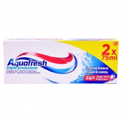 Паста за зъби 2х75мл Aquafresh Fresh & Minty