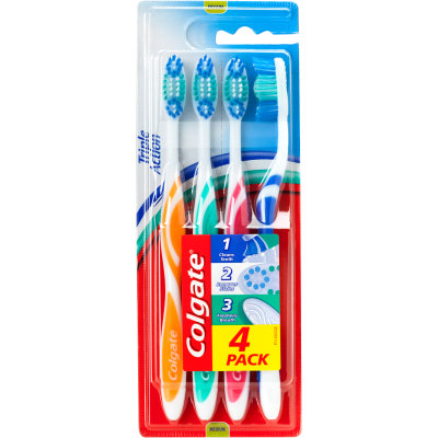 Четки за зъби 4бр Colgate Tripple Action
