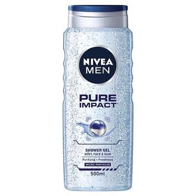 Душ гел Nivea Men 500мл Pure Impact
