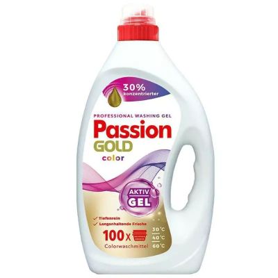 Течна прах Passion Gold 100пр 4л за цветни дрехи