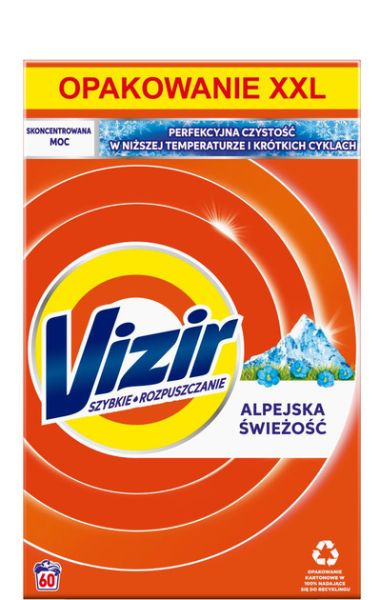 Прах за пране Vizir 60пр 3.3кг Алпин