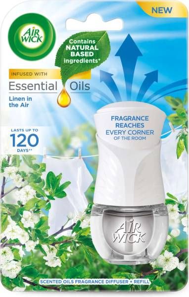 Ел. ароматизатор Air Wick + пълнител 19мл Linen in the Air