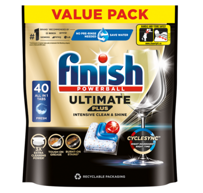 Таблетки за съдомиална Finish Ultimate Plus 40бр