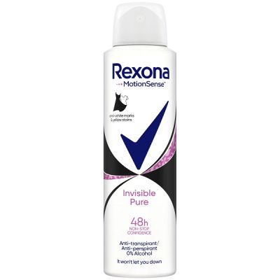 Дезодорант Rexona 150мл Invisible Pure