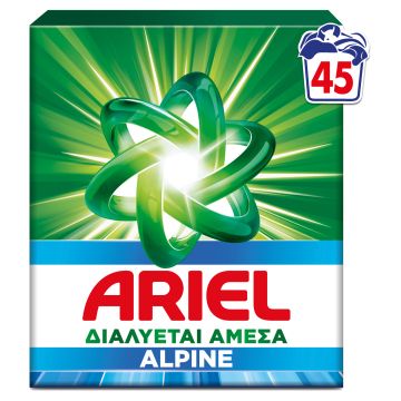 Прах за пране Ariel Alpine 45пр 2.925кг за бяло пране