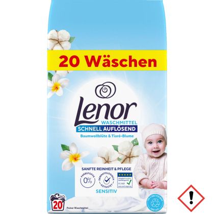 Прах за пране Lenor 20пр 1.2кг Сензитив