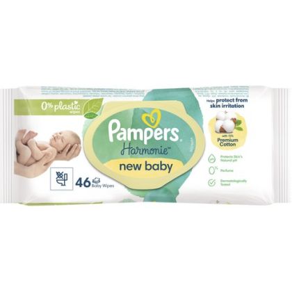 Мокри кърпи Pampers Hamonie New Baby 46бр