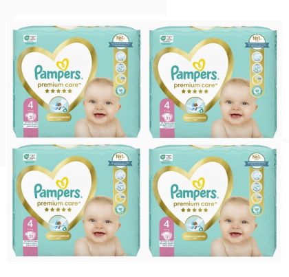Памперс Pampers Premium Care 4 4х31бр - 124бр