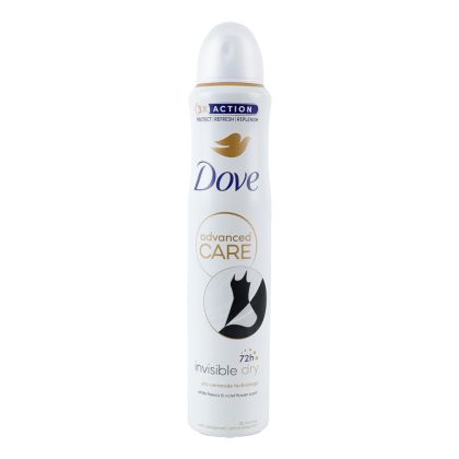 Дезодорант Спрей Dove Advanced Care 200мл Invisible Dry