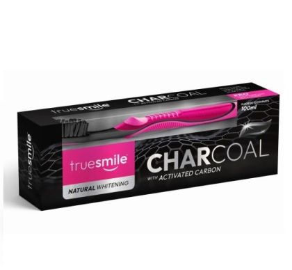 Паста за зъби 100мл + четка TrueSmile Charcoal 