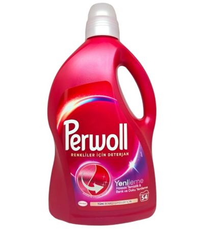 Течна прах Perwoll 54пр за цветни дрехи 2.97л