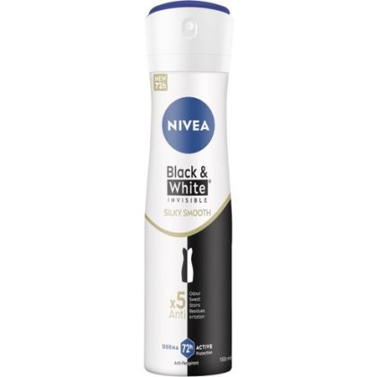 Дезодорант спрей Nivea B&W Invisible Silky Smooth 150мл
