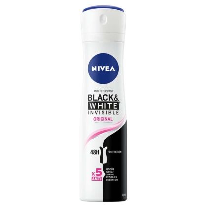 Дезодорант спрей Nivea Black & White Invisible Original 150мл