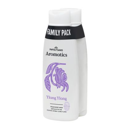 Душ гел 2х650мл Papoutsanis Aromatics Ylang Ylang