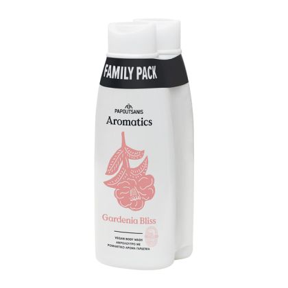 Душ гел 2х650мл Papoutsanis Aromatics Gardenia Bliss