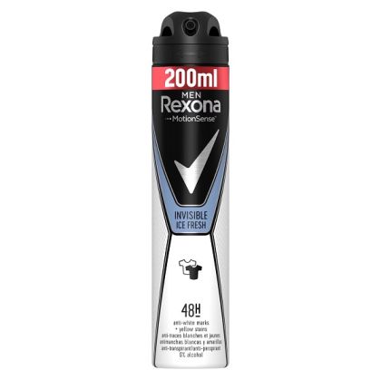 Дезодорант спрей Rexona 200мл Men Invisible Ice Fresh