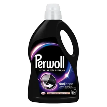 Течна прах Perwoll 54пр за черни дрехи 2.97л