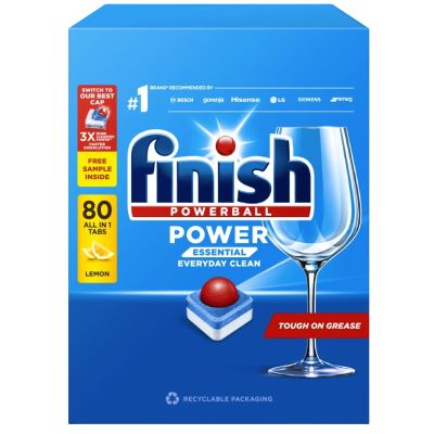 Таблетки за съдомиална Finish Power 80бр лимон