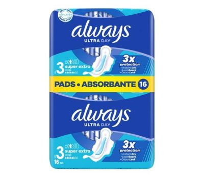 Дамски превръзки Always ultra 3 Super Extra 16бр