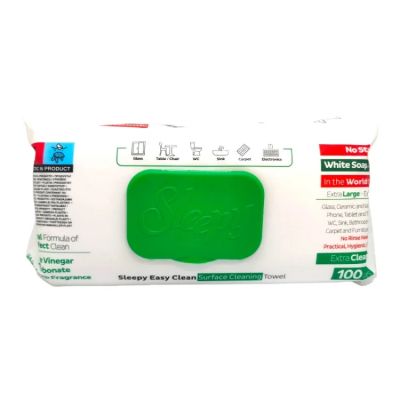 Хигиенни мокри кърпи Sleepy 100бр зелени