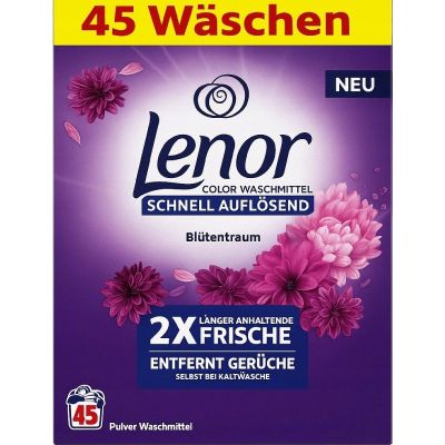 Прах за пране за цветни дрехи Lenor 45пр Аметист 2.475кг
