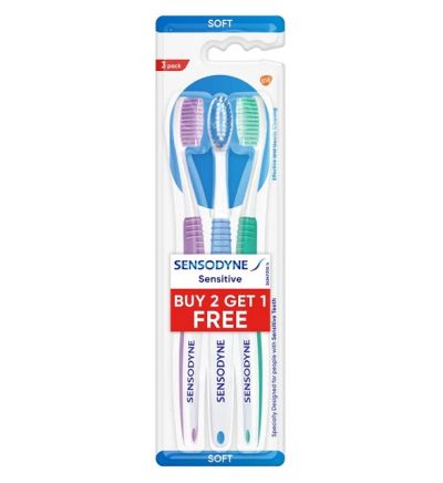 Четка за зъби 3бр Sensodyne Sensitive Soft