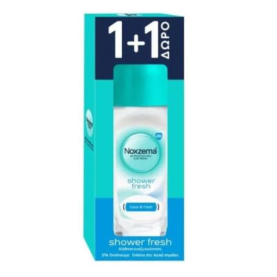 Рол он против изпотяване Noxzema 1+1 Shower Fresh