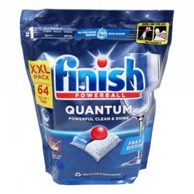 Таблетки за съдомиална Finish Quantum 64бр Fresh