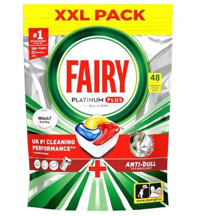 Таблетки за съдомиална Fairy Platinum Plus 48бр 