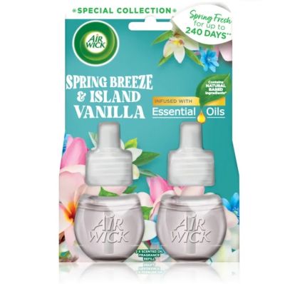 Пълнител за ел.ароматизатор Air Wick 2х19мл Spring & Vanilla